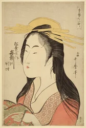 Portrait de Kisegawa de Matsubaya, c.1796